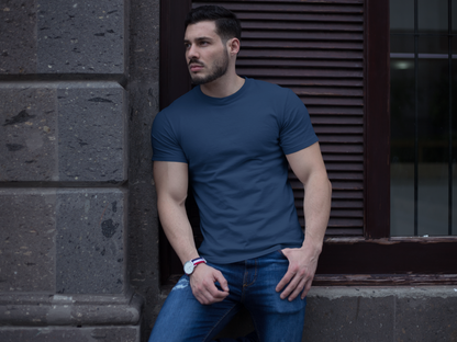 Men's Round neck Cotton T-Shirt ( Half Sleeve Regular Fit )